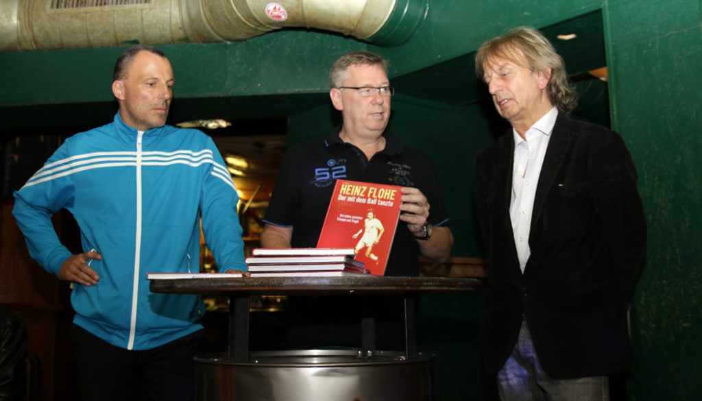 Nino Flohe, Ralf Friedrichs und Frank Steffan stellen das Buch vor.
