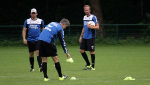 Patrick Helmes, Uwe Grauer und Martin Heck bei der Arbeit.