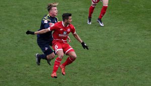 Yannick Gerhardt im Test gegen Mainz 05. (Foto: GBK)