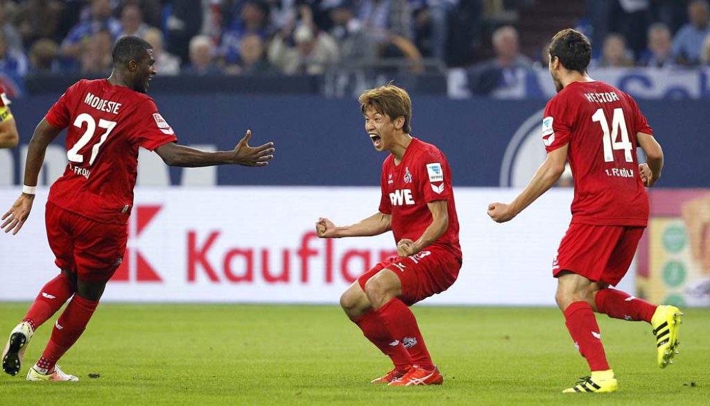 Yuya Osako bejubelt seinen Treffer gegen den FC Schalke 04. (Foto: MV)