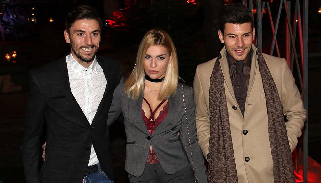 Filip Mladenovic mit Freundin Zorana und Milos Jojic. (Foto: GBK) 