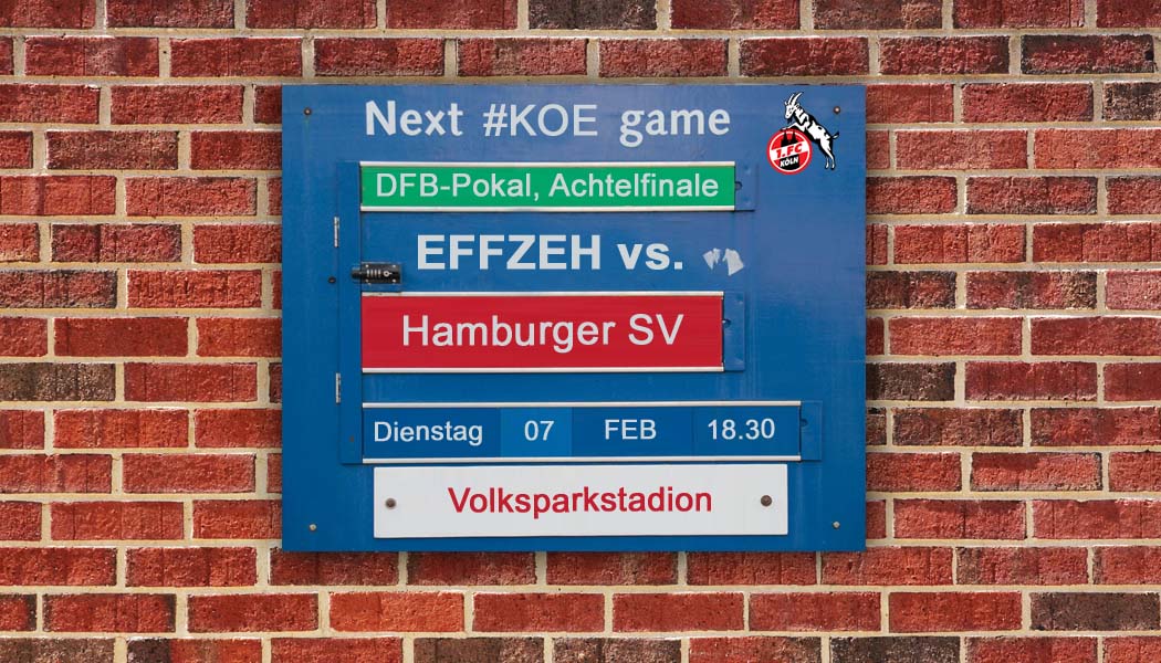 Liveticker: Der Effzeh kämpft beim HSV ums Viertelfinale