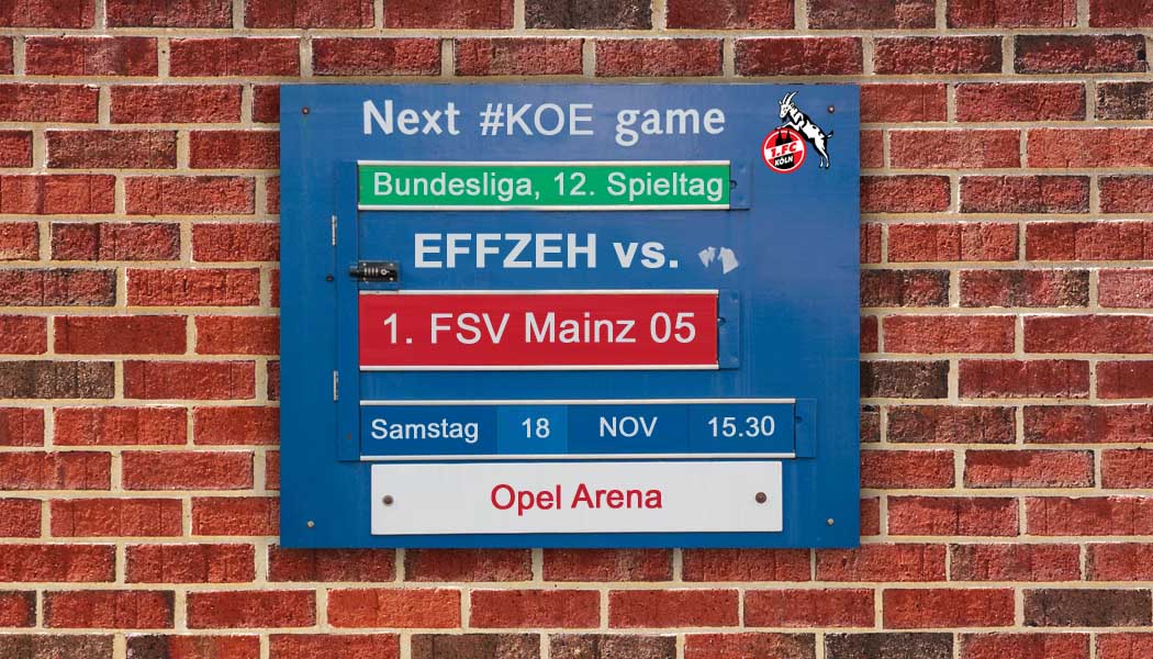 Liveticker: Der 1. FC Köln muss zum 1. FSV Mainz 05