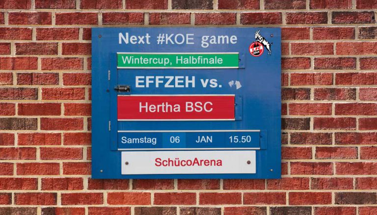 Wintercup im Ticker: Effzeh fordert die Berliner Hertha