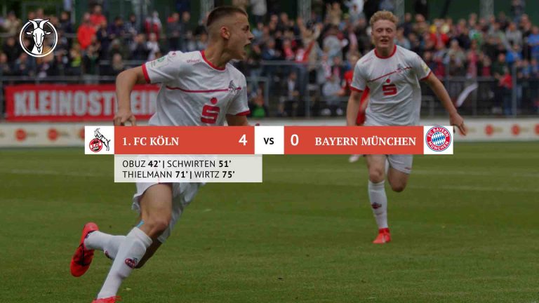 Finaleinzug perfekt! U17 schlägt den FC Bayern mit 4:0