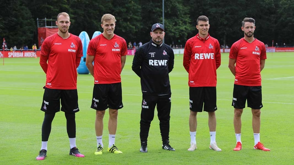 Vier der fünf Sommer-Neuzugänge des 1. FC Köln. (Foto: Bopp)