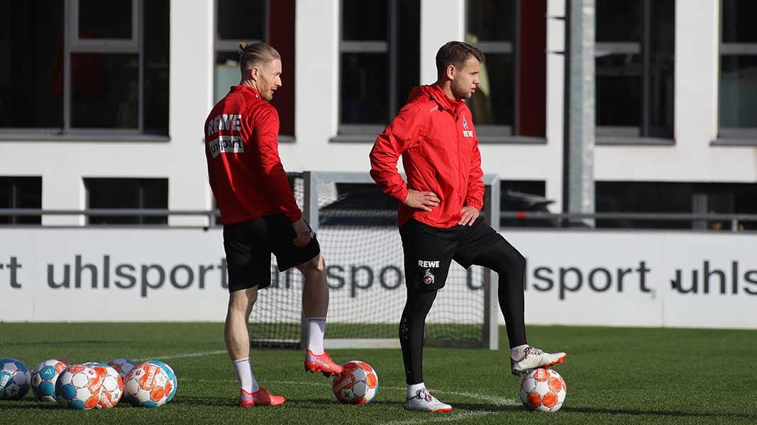 Florian Kainz und Louis Schaub im FC-Training. (Foto: Bucco)