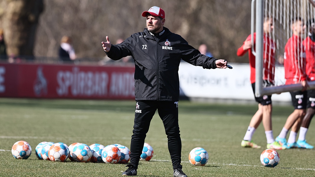 Steffen Baumgart und der FC wollen in Leverkusen gewinnen. (Foto: Bucco)