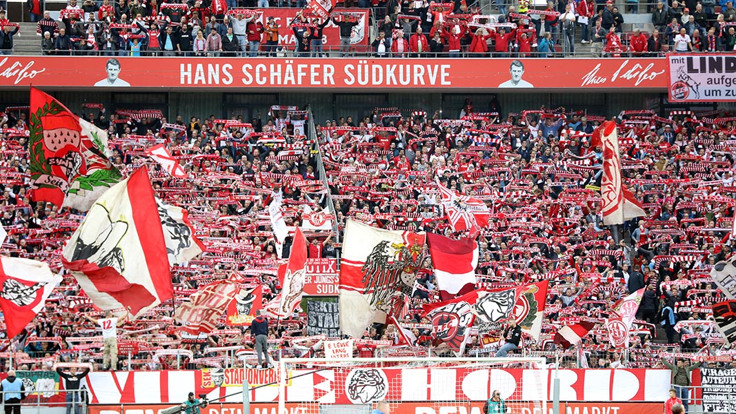 Die Südkurve des 1. FC Köln. (Foto: Bopp)