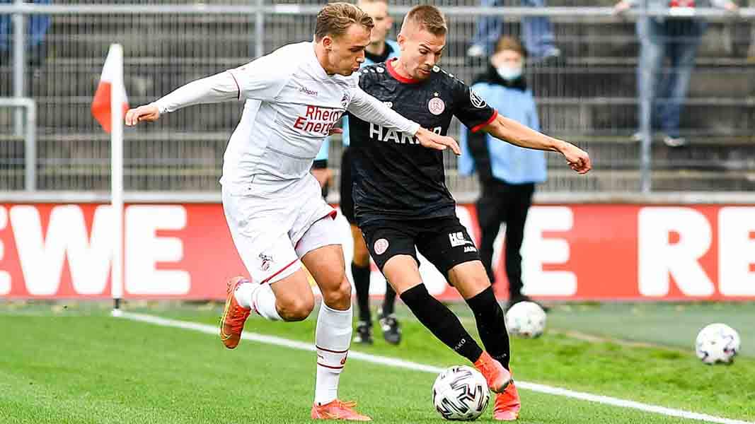 Im Hinspiel trennten sich der 1. FC Köln und Rot-Weiss Essen mit einem 1:1-Unentschieden. (Foto IMAGO / foto2press)
