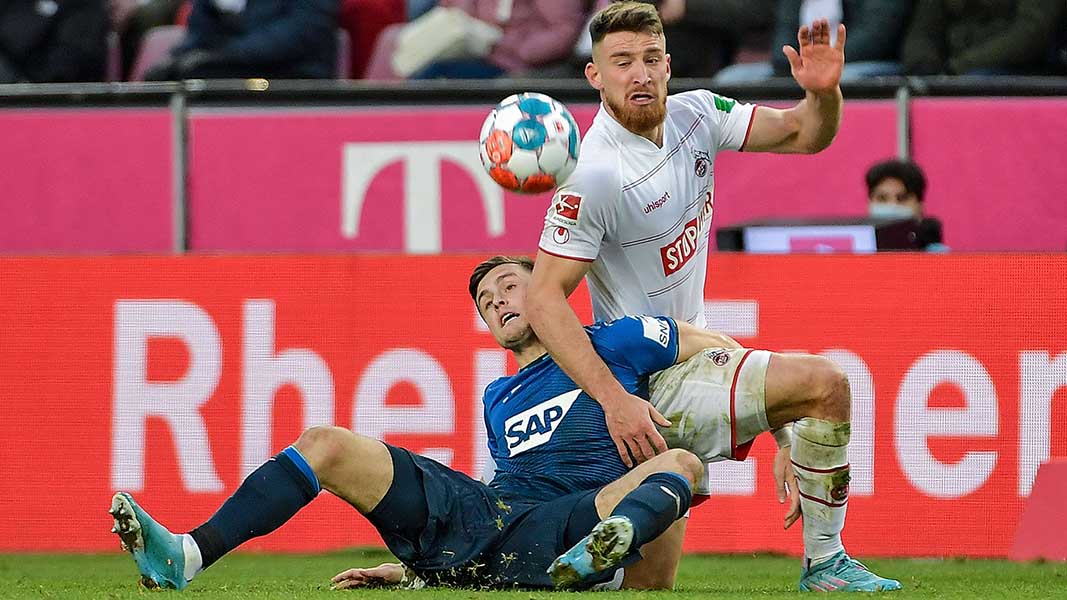 Salih Özcan im Rückspiel gegen Hoffenheim. (Foto: IMAGO / Huebner)