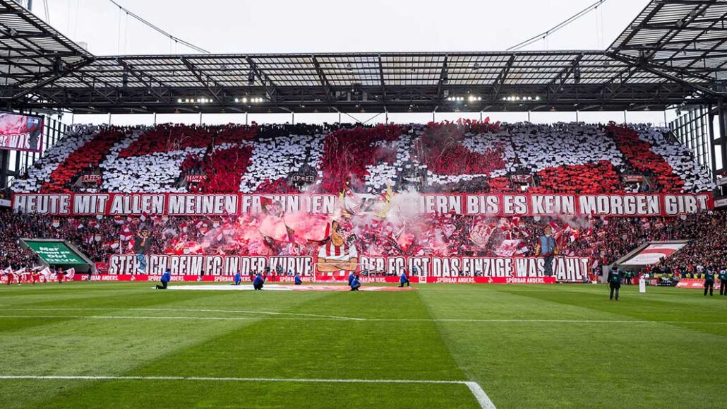 Die Choreo der FC-Fans gegen Mainz. (Foto: IMAGO / Kraft)