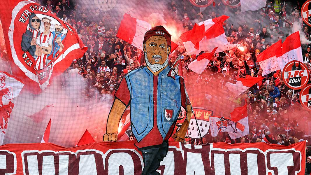 Die Choreo der FC-Fans gegen Mainz. (Foto: IMAGO / Kraft)