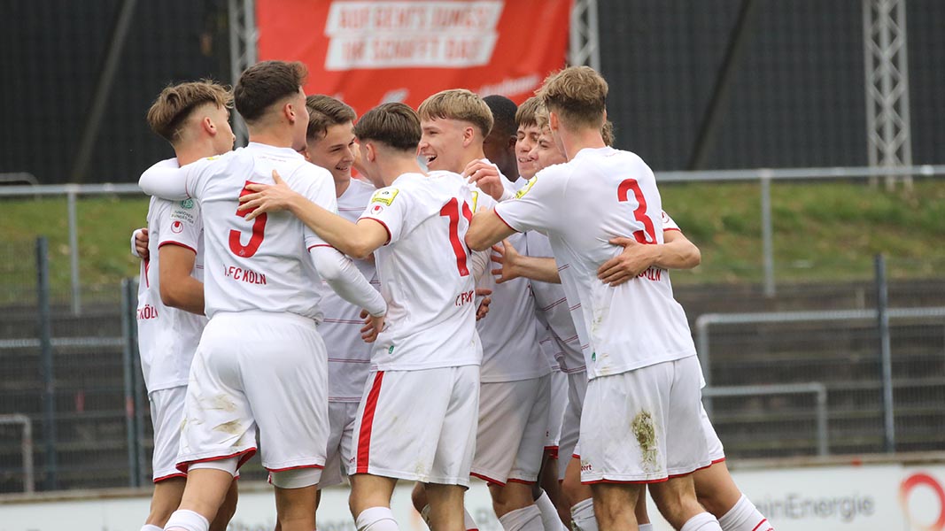 Die U19 des 1. FC Köln ist in das Pokalfinale eingezogen. (Archivfoto: Ligafoto)