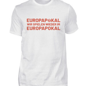 EUROPAPOKAL | T-Shirt | Casual Weiß - Herren Shirt-3