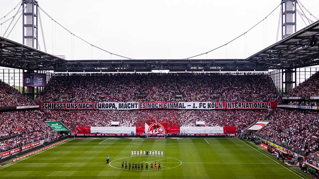 Der 1. FC Köln feiert die Rückkehr nach Europa. (Foto: IMAGO)
