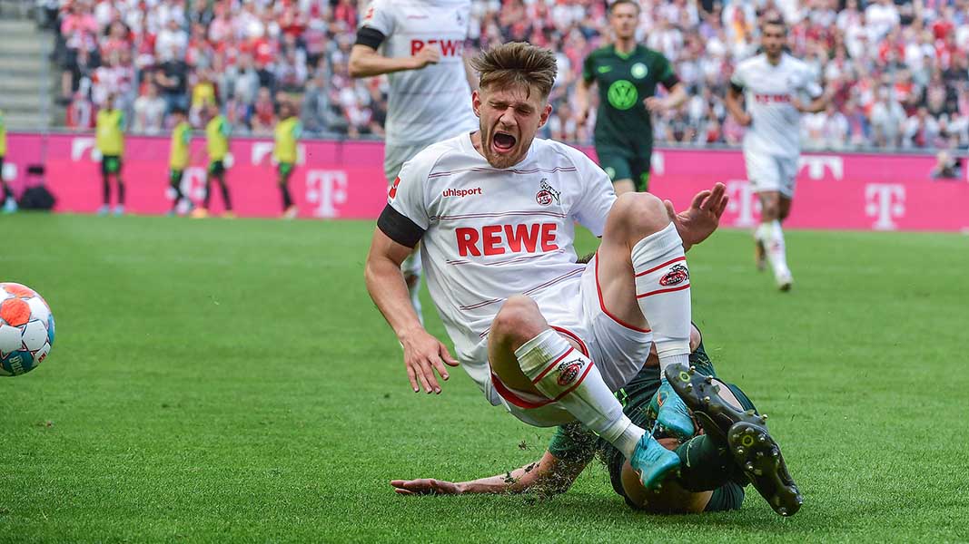 Jan Thielmann gegen Wolfsburg. (Foto: IMAGO / Huebner)