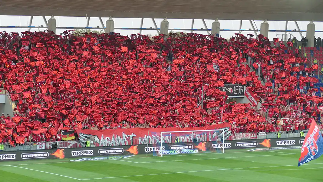 Die FC-Fans in Fehérvár. (Foto: GEISSBLOG)