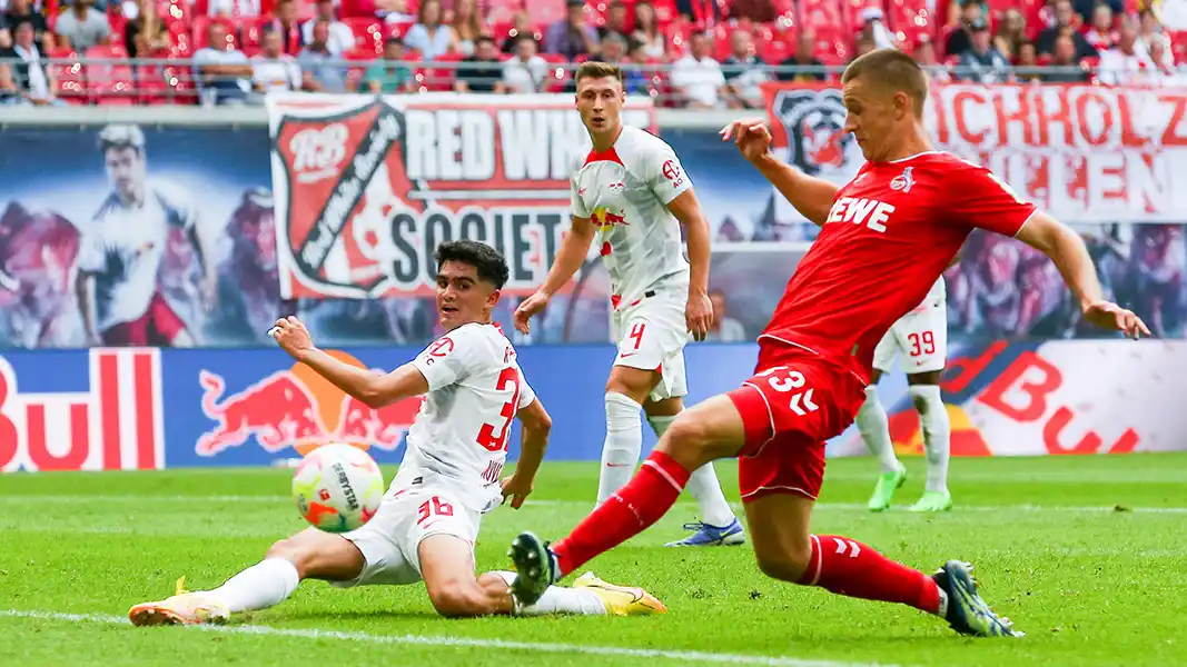 Florian Dietz bei seinem ersten Bundesliga-Treffer. (Foto: IMAGO / Picture Point LE)