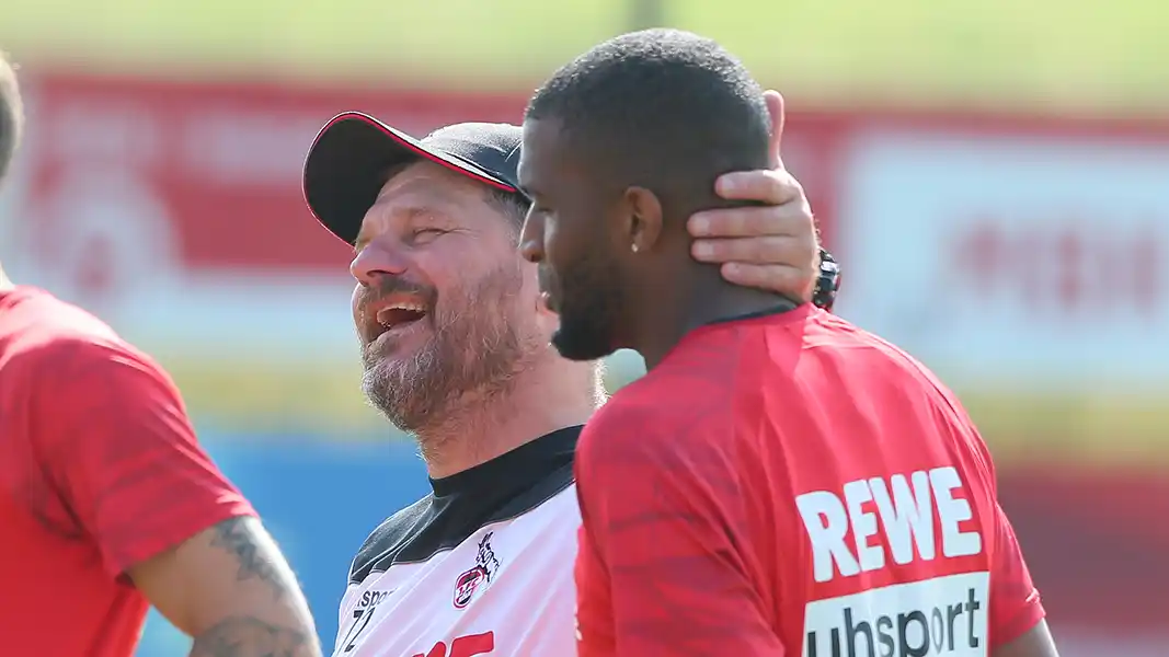 Steffen Baumgart und Anthony Modeste beim 1. FC Köln. (Foto: Bucco)