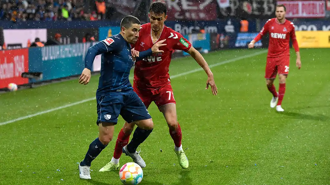 In einem intensiven Spiel hat sich der 1. FC Köln mit einem 1:1-Unentschieden vom VfL Bochum getrennt. (Foto: IMAGO / Treese)