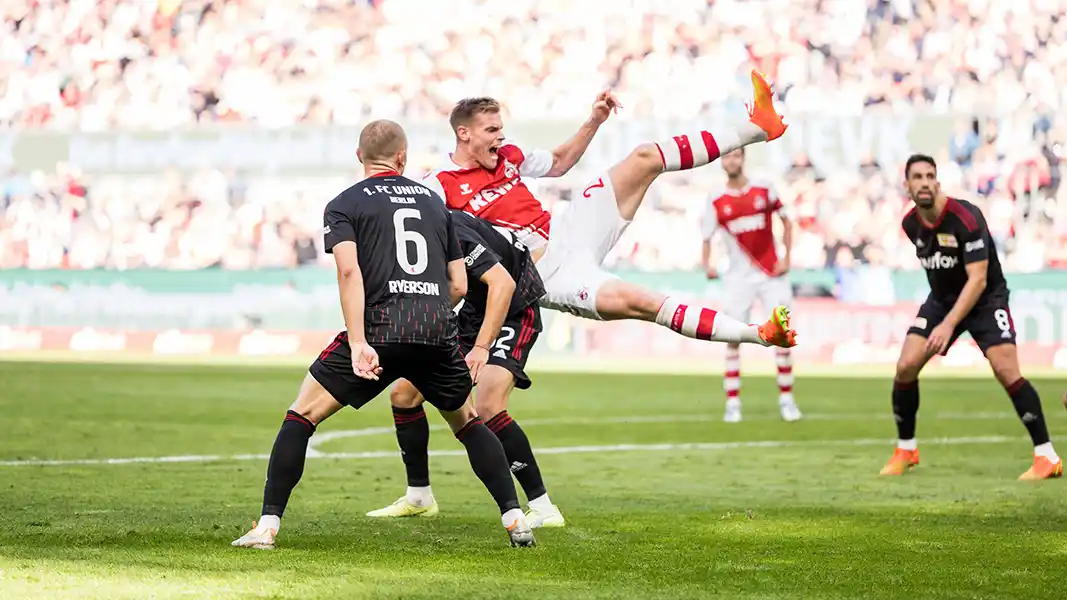 Steffen Tigges und der FC verlieren gegen Union Berlin. (Foto: IMAGO / Beautiful Sports)