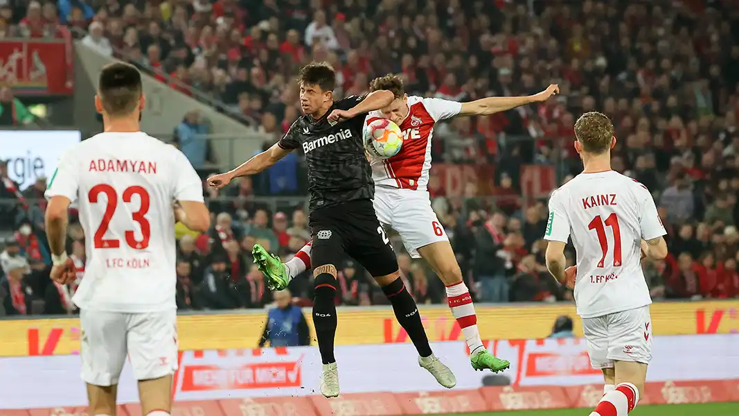 Der 1. FC Köln verliert gegen Bayer Leverkusen. (Foto: IMAGO / Eibner)