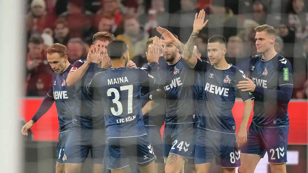 Ein Punkt in München: Der 1. FC Köln ist trotz Last-Minute-Ausgleich zufrieden. (Foto: IMAGO / Passion2Press)