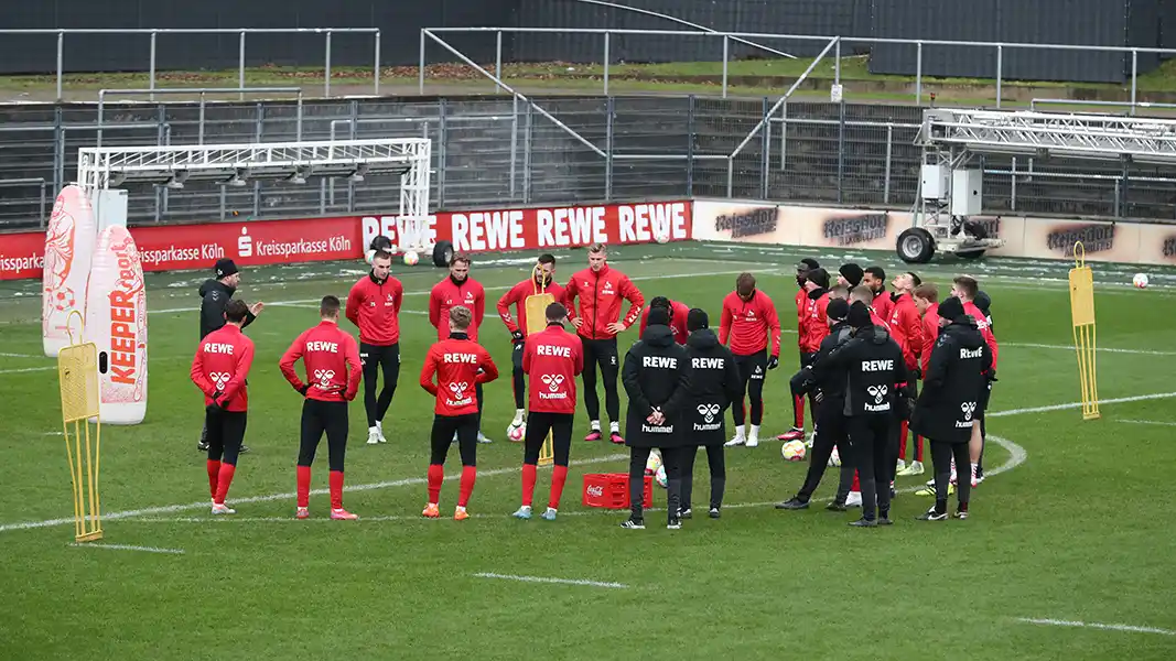 Die Profis des 1. FC Köln beim Training im Franz-Kremer-Stadion. (Foto: Bucco)