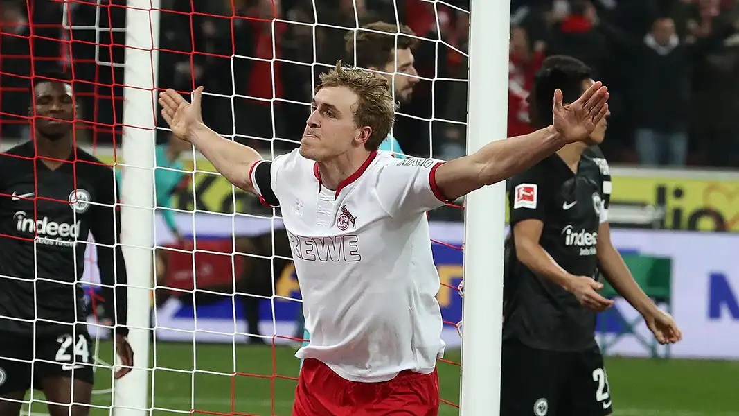 Timo Hübers bejubelt sein Tor gegen Eintracht Frankfurt. (Foto: Bucco)