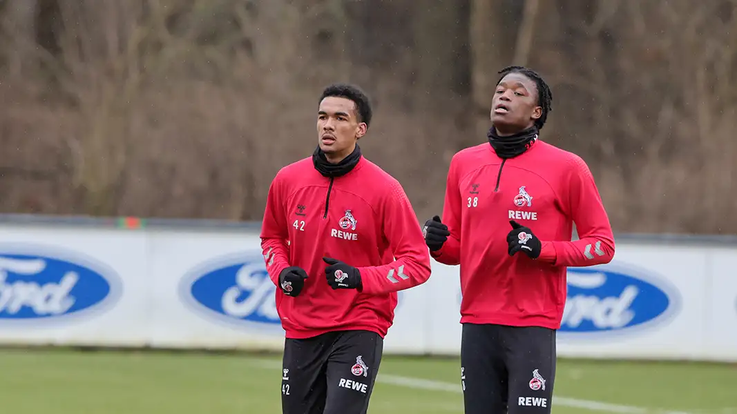 Damion Downs und Elias Bakatukanda gehören zu den größten Nachwuchs-Hoffnungen beim 1. FC Köln. (Foto: Bucco)