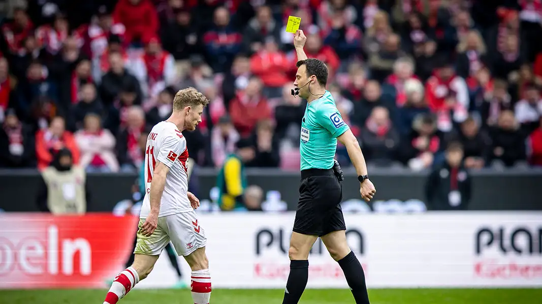 Florian Kainz hat gegen Gladbach seine vierte Gelbe Karte gesehen. (Foto: IMAGO / Beautiful Sports)