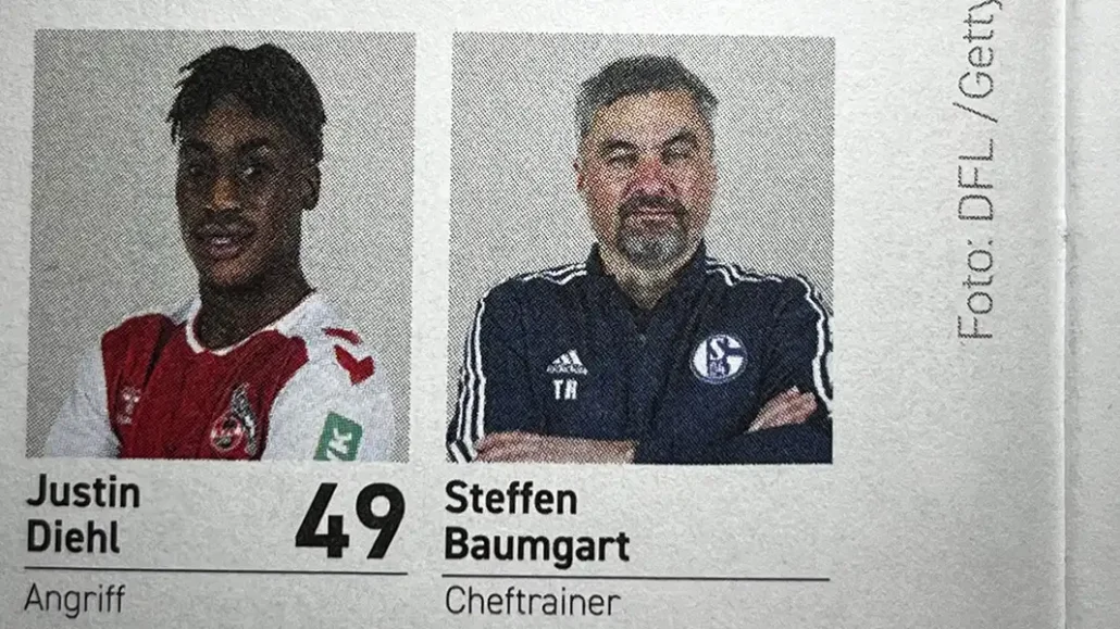 Thomas Reis statt Steffen Baumgart im Stadionheft. (Foto: GEISSBLOG)