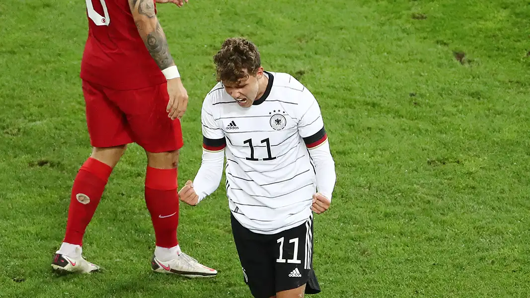 Luca Waldschmidt traf zwei Mal für die DFB-Elf. (Foto: Bucco)