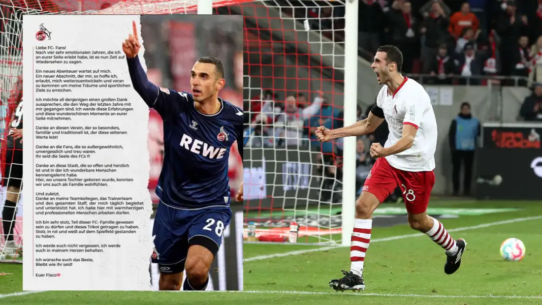 Ellyes Skhiri hat mit sich mit emotionalen Worten vom 1. FC Köln verabschiedet. (Foto: Bucco)