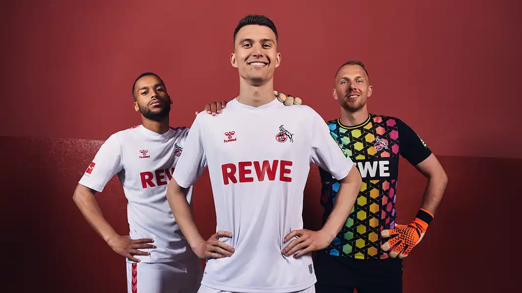 Die neuen Trikots des 1. FC Köln. (Foto: 1. FC Köln/hummel)