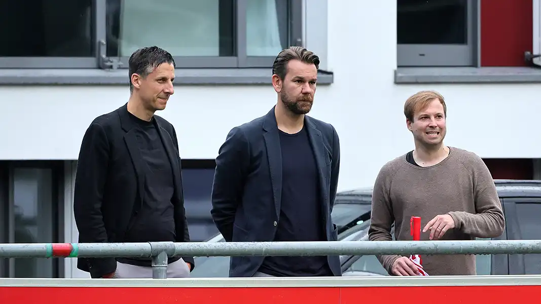 Christian Keller, Thomas Kessler und Martin Schulz beim FC-Training. (Foto: Bucco)