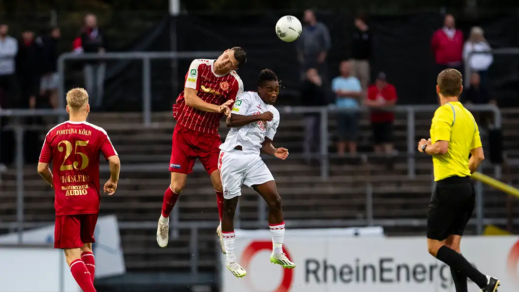 Joao Pinto im Einsatz gegen Fortuna Köln. (Foto: IMAGO / Beautiful Sports)