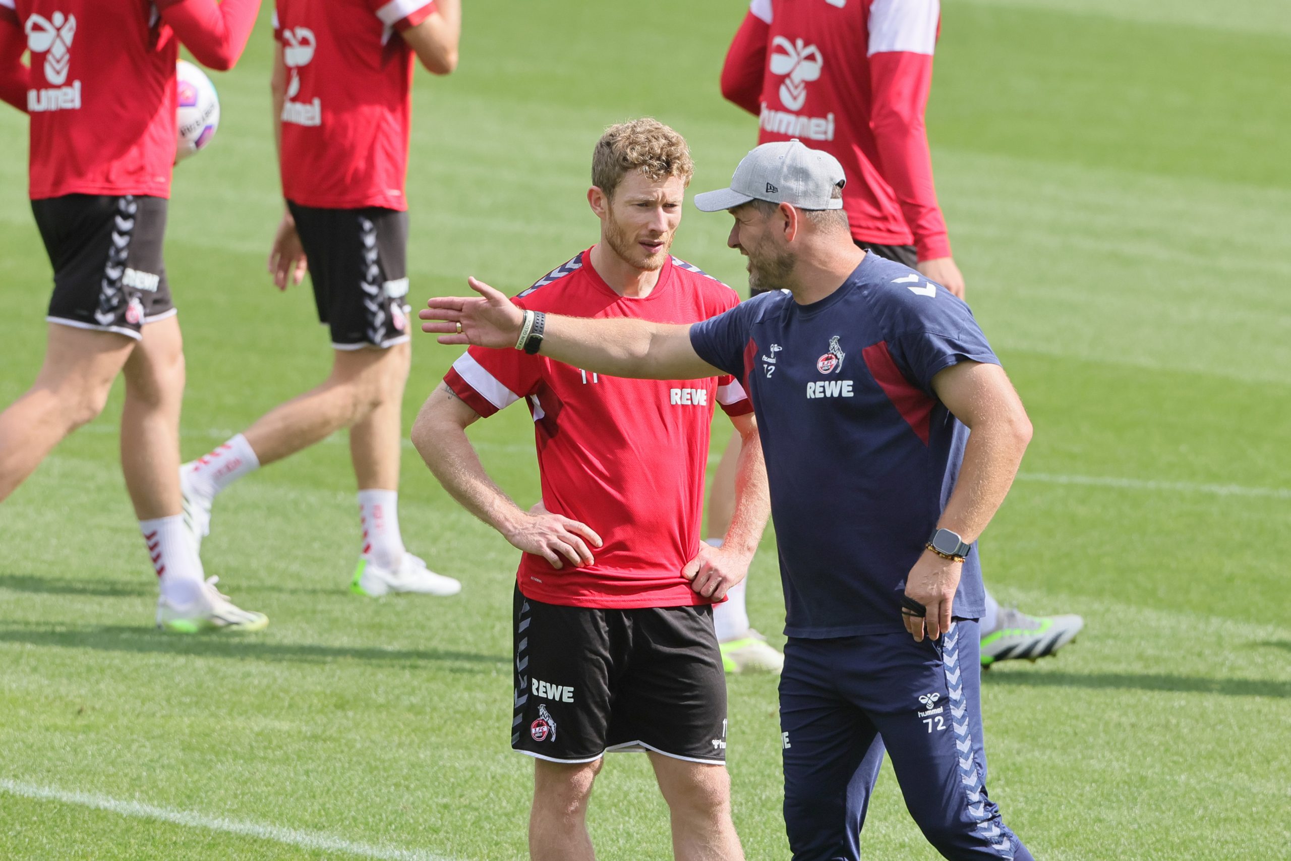 Steffen Baumgart mit seinem Kapitän Florian Kainz. (Foto: Bucco)