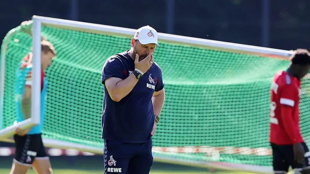 Steffen Baumgart beim FC-Training. (Foto: Bucco)