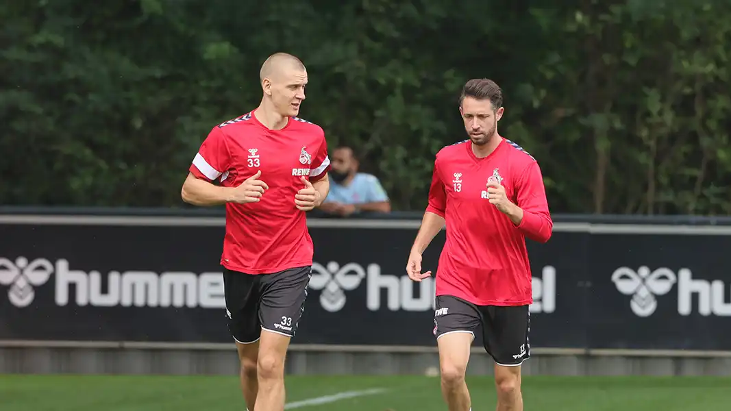 Florian Dietz und Mark Uth stehen wieder auf dem Trainingsplatz. (Foto: Bucco)