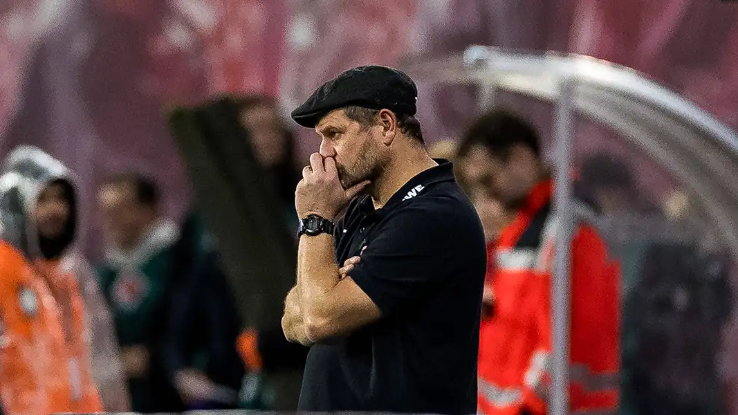 Steffen Baumgart im Spiel bei RB Leipzig. (Foto: IMAGO / Beautiful Sports)