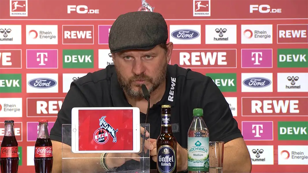 Steffen Baumgart nach dem Derbysieg über Gladbach. (Foto: 1. FC Köln)