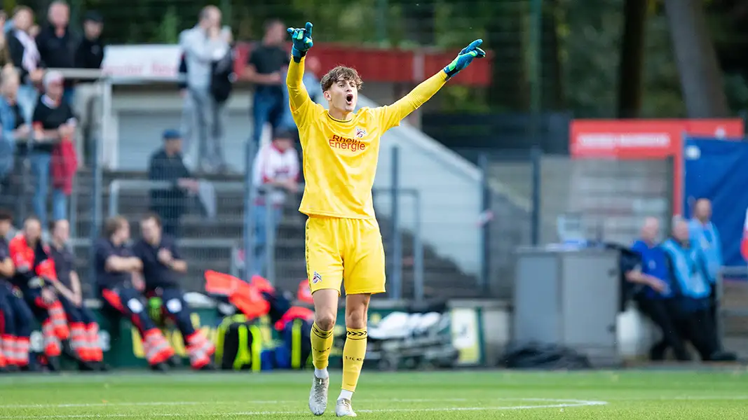 Behält Jonas Nickisch gegen den FC Gütersloh die weiße Weste? (Foto: IMAGO / Beautiful Sports)