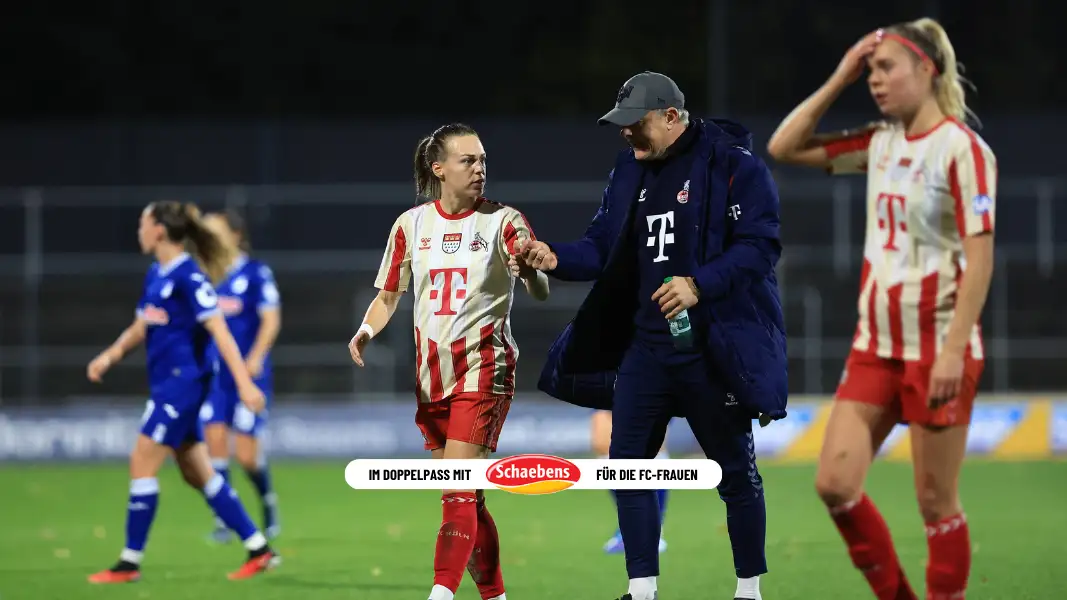 Trotz guter Leistung: Die FC-Frauen waren nach dem Spiel gegen Hoffenheim über das Ergebnis enttäuscht. (Foto: IMAGO / Jenatschek)