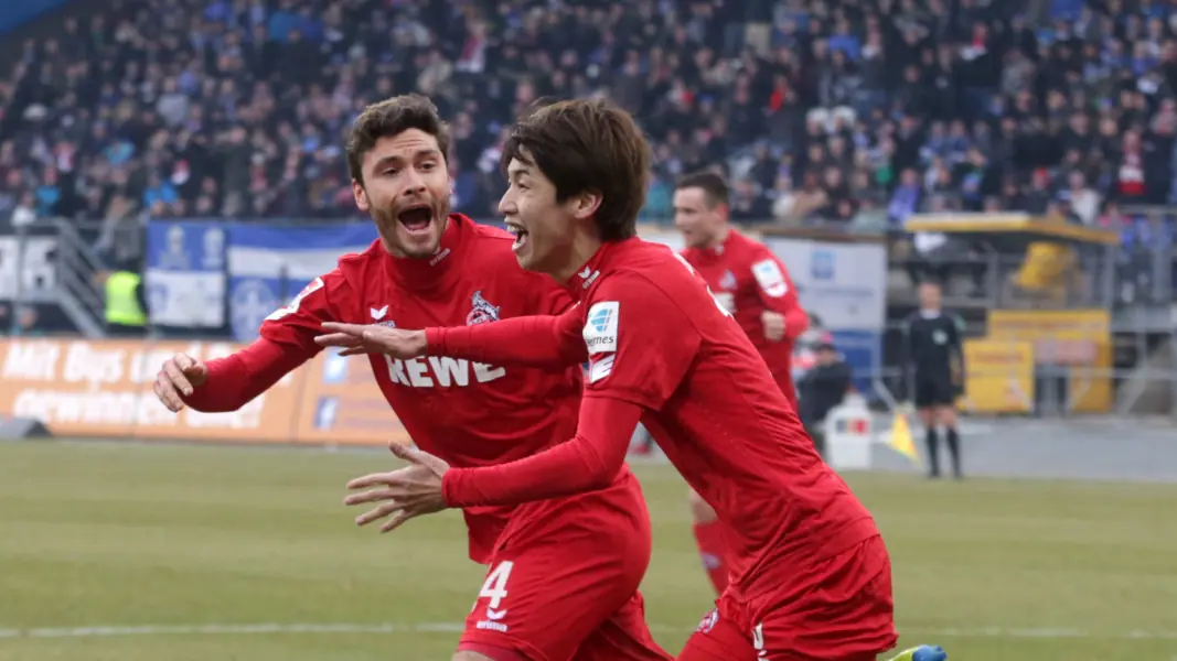 Yuya Osaka und Jonas Hector zu gemeinsamen Zeiten beim 1. FC Köln. (Foto: Bucco)