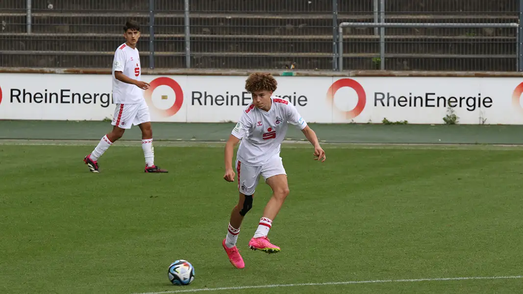 Arian Römers, hier im Hinspiel gegen Bayer 04 Leverkusen. (Foto: GEISSBLOG)