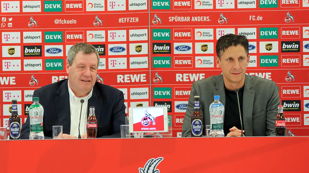 Werner Wolf und Christian Keller äußern sich am Freitag auf einer Pressekonferenz. (Archivfoto: IMAGO / Bopp)