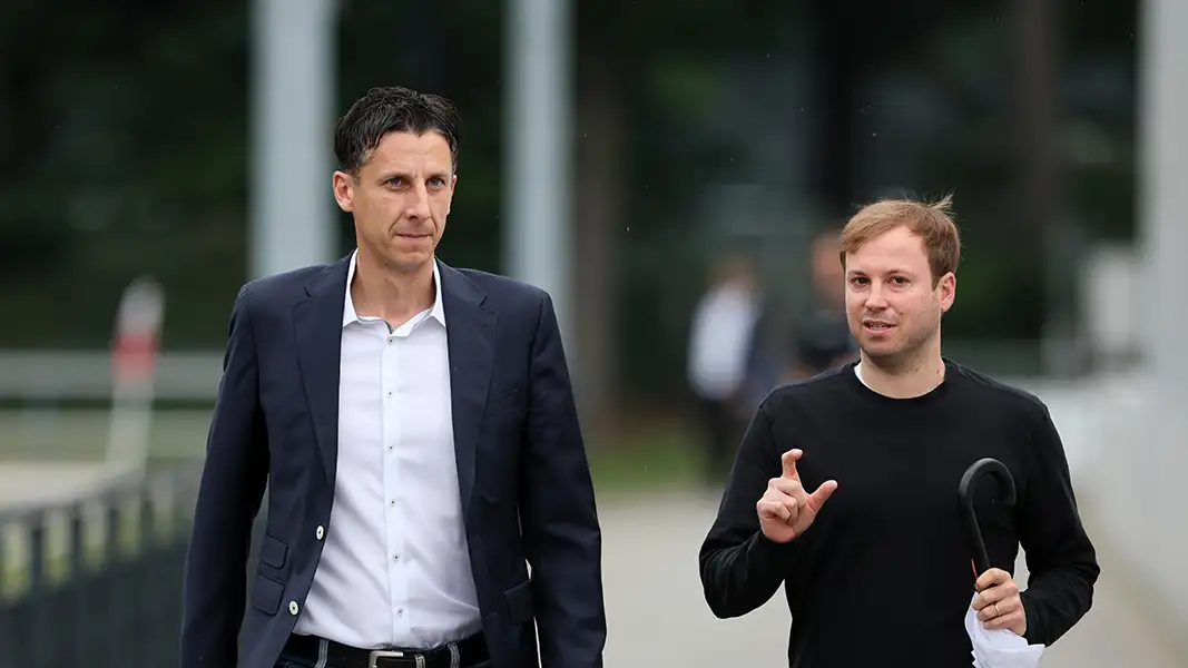 Sport-Geschäftsführer Christian Keller und Chefscout Martin Schulz. (Foto: Bucco)