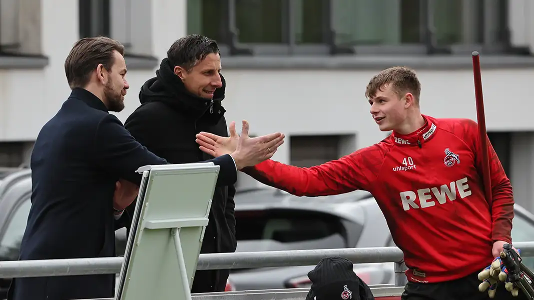 Können Jonas Urbig bald wieder beim FC begrüßen: Thomas Kessler und Christian Keller. (Foto: Bucco)